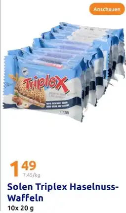 Action Solen triplex haselnuss-waffeln Angebot