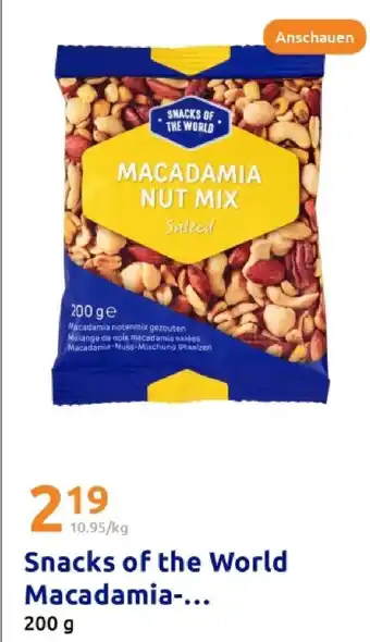 Action Snacks of the world macadamia Angebot