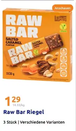 Action Lifestyle raw bar salted caramel Angebot