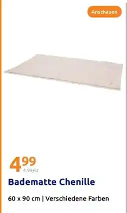 Action Badematte chenille Angebot