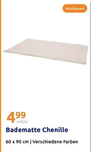 Action Badematte chenille Angebot