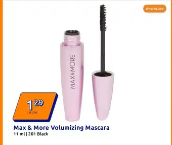 Action Max & more volumizing mascara Angebot