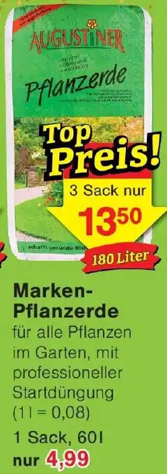 Wiglo Wunderland AUGUSTINER Marken Pflanzerde Angebot