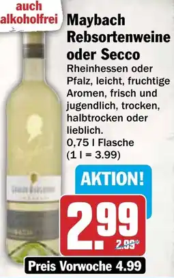AEZ Maybach Rebsortenweine oder Secco Angebot