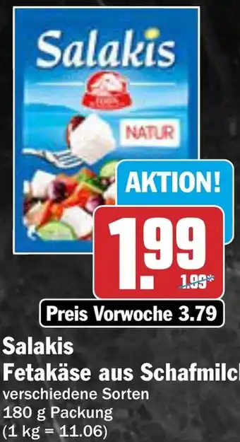 AEZ Salakis Fetakäse aus Schafmilch Angebot