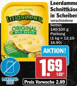 AEZ Leerdammer Schnittkäse in Scheiben Angebot