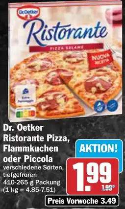 AEZ Dr. Oetker Ristorante Pizza, Flammkuchen oder Piccola Angebot