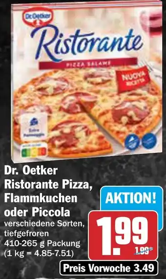 AEZ Dr. Oetker Ristorante Pizza, Flammkuchen oder Piccola Angebot