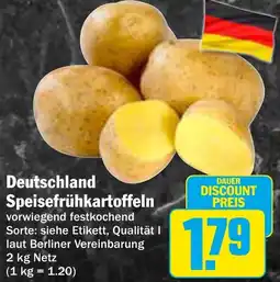 AEZ Deutschland Speisefrühkartoffeln Angebot