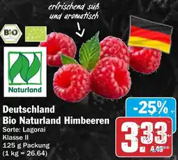 AEZ Deutschland Bio Naturland Himbeeren Angebot