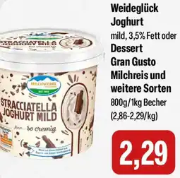Feneberg Weideglück Joghurt oder Dessert Gran Gusto Milchreis Angebot