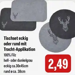 Feneberg Tischset eckig oder rund mit Tracht-Applikation Angebot