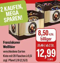 Feneberg Franziskaner Weißbier Angebot