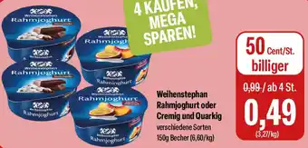 Feneberg Weihenstephan Rahmjoghurt oder Cremig und Quarkig Angebot