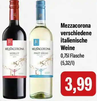 Feneberg Mezzacorona verschiedene italienische Weine Angebot