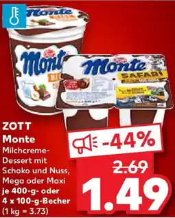 Kaufland ZOTT Monte Angebot