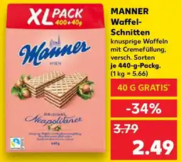 Kaufland MANNER Waffel Schnitten Angebot