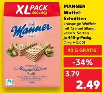 Kaufland MANNER Waffel Schnitten Angebot