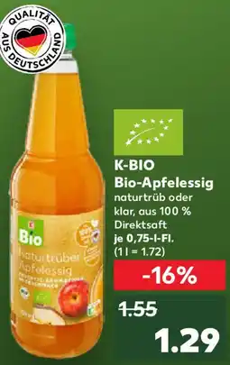Kaufland K-BIO Bio-Apfelessig Angebot