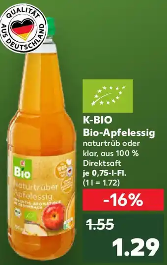 Kaufland K-BIO Bio-Apfelessig Angebot