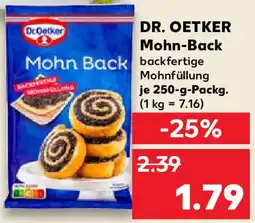 Kaufland DR. OETKER Mohn-Back Angebot