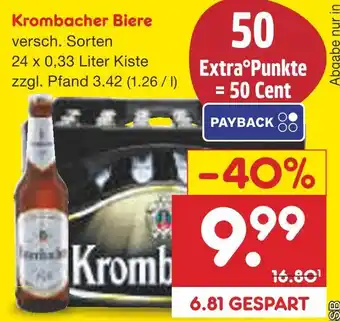 Netto Marken-Discount Krombacher biere Angebot