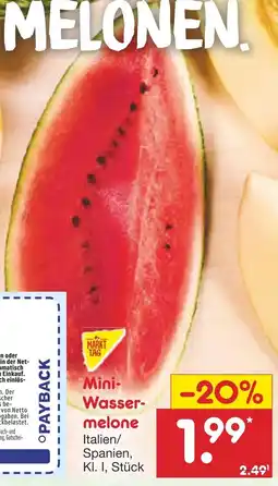 Netto Marken-Discount Markttag mini-wassermelone Angebot