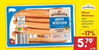 Netto Marken-Discount Hofmaier wiener würstchen Angebot