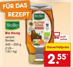 Netto Marken-Discount Biobio bio honig Angebot
