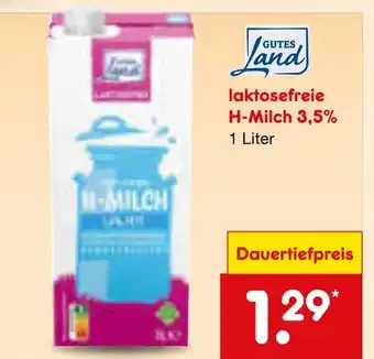 Netto Marken-Discount Gutes land laktosefreie h-milch Angebot