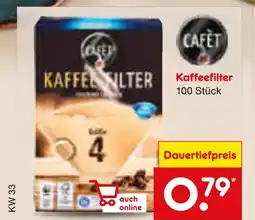 Netto Marken-Discount Cafet kaffeefilter Angebot