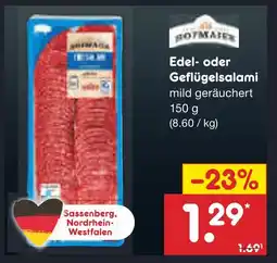 Netto Marken-Discount Edel- oder geflügelsalami Angebot