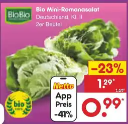 Netto Marken-Discount Biobio bio mini-romanasalat Angebot