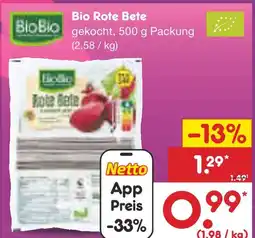 Netto Marken-Discount Biobio bio rote bete Angebot