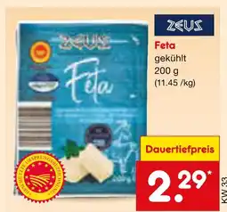 Netto Marken-Discount Zeus feta Angebot