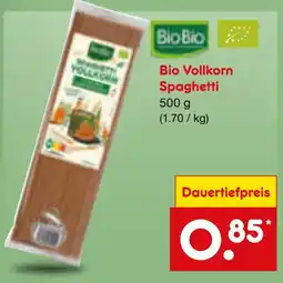 Netto Marken-Discount Biobio bio vollkorn spaghetti Angebot