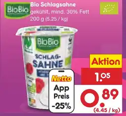 Netto Marken-Discount Biobio bio schlagsahne Angebot
