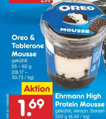 Netto Marken-Discount Oreo oreo & toblerone mousse Angebot