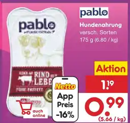 Netto Marken-Discount Pablo hundenahrung Angebot