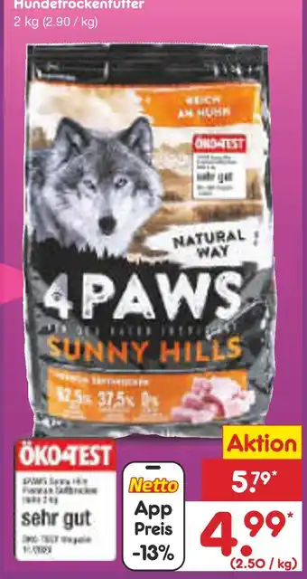 Netto Marken-Discount 4paws hundetrockenfutter Angebot