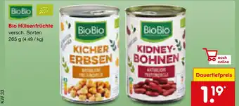 Netto Marken-Discount Biobio bio hülsenfrüchte Angebot
