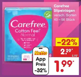 Netto Marken-Discount Carefree slipeinlagen Angebot