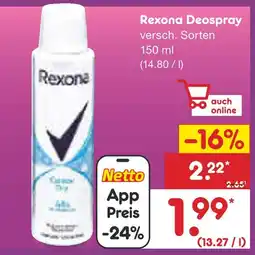 Netto Marken-Discount Rexona deospray Angebot