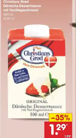 Netto Marken-Discount Christians grød dänische dessertsauce mit vanillegeschmack Angebot