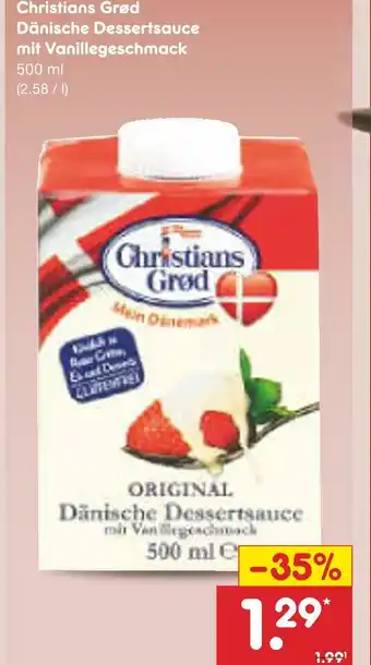 Netto Marken-Discount Christians grød dänische dessertsauce mit vanillegeschmack Angebot