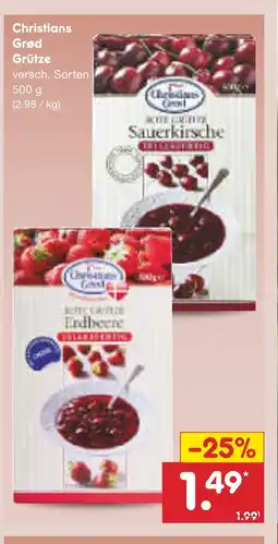 Netto Marken-Discount Christians grød grütze Angebot