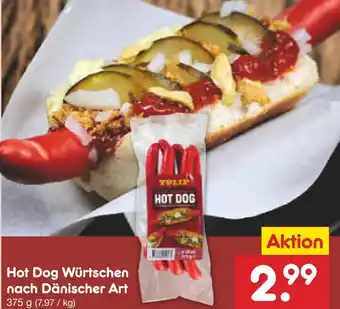 Netto Marken-Discount Tulip hot dog würstchen nach dänischer art Angebot