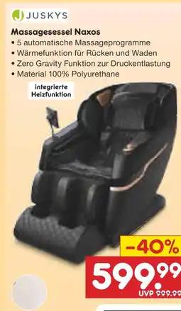 Netto Marken-Discount Juskys massagesessel naxos Angebot