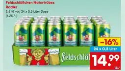 Netto Marken-Discount Feldschlößchen naturtrübes radler Angebot