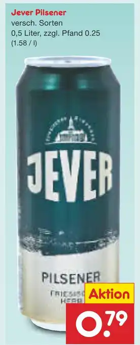 Netto Marken-Discount Jever pilsener Angebot